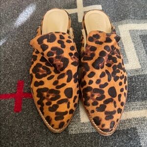 Leopard Print Women's Mules